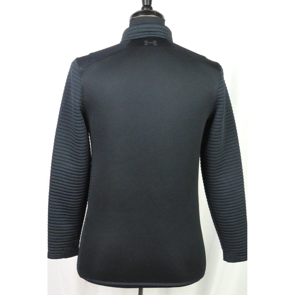 Under Armour Cold Gear GOLF Stretch‎ Black 1/4 Zip Athletic Jacket Men's Small - Picture 5 of 7